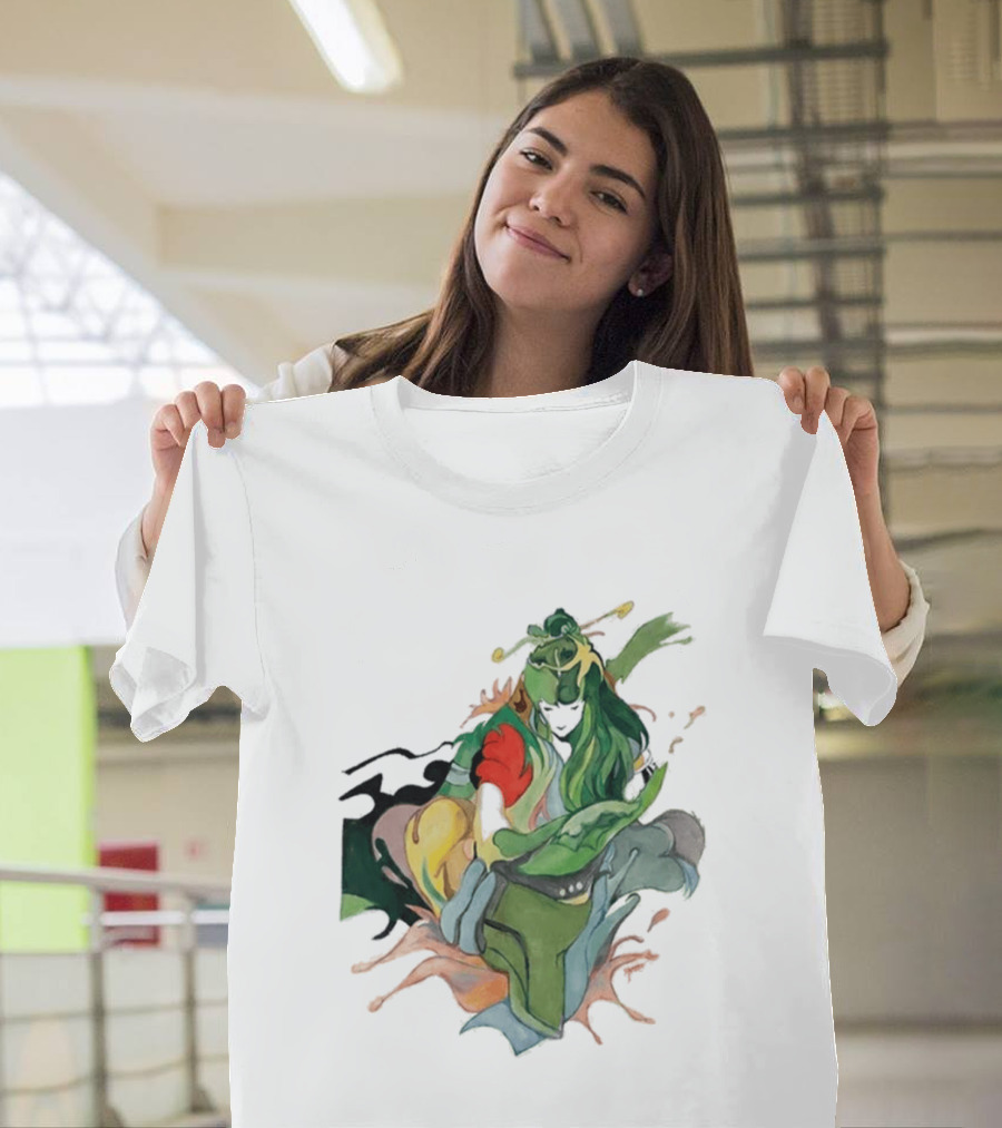 Hand Painted Nujabes Abstract Art Colorful Brushstrokes T-Shirt