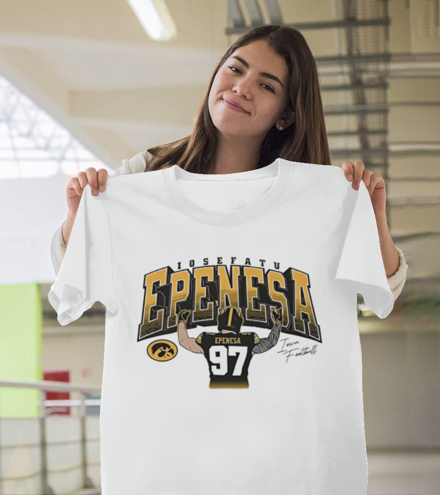 Iosefatu Epenesa Iowa Hawkeyes 97 Fan Football T-Shirt
