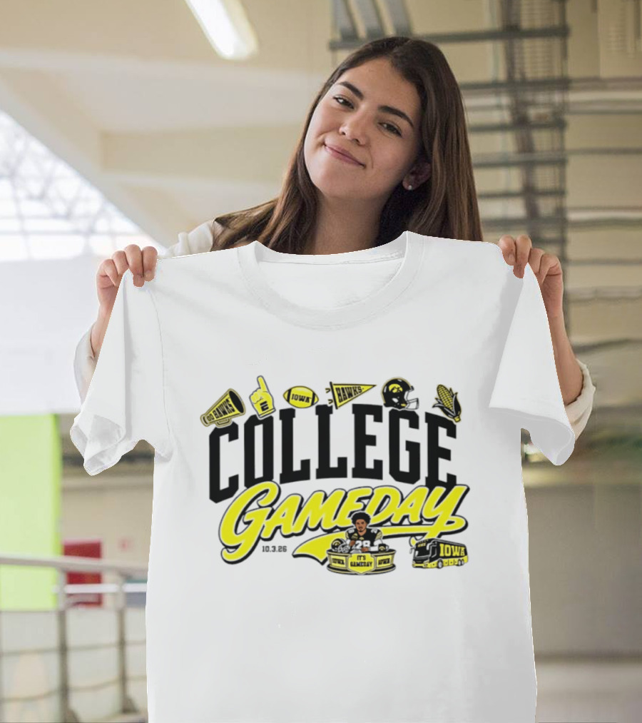 Kamari Moulton College Gameday Iowa Hawkeyes 2026 ESPN T-Shirt