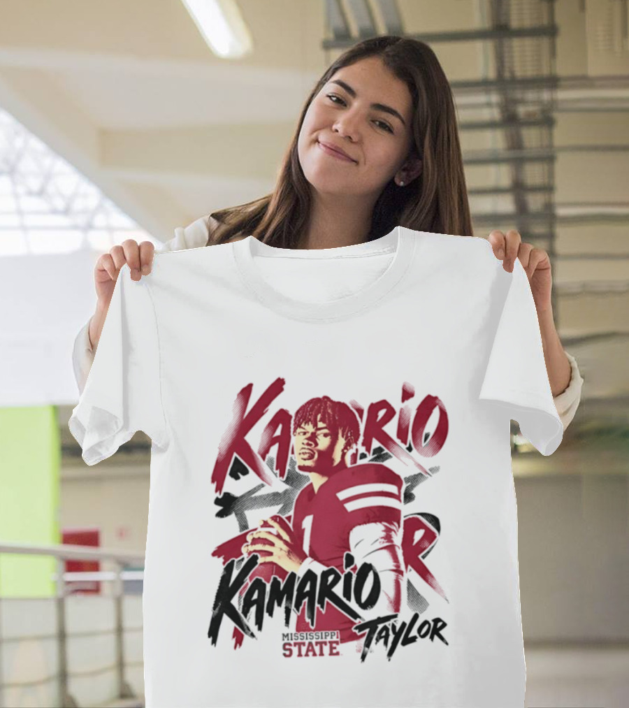 KaMario Taylor Mississippi State Bulldogs Football Player T-Shirt