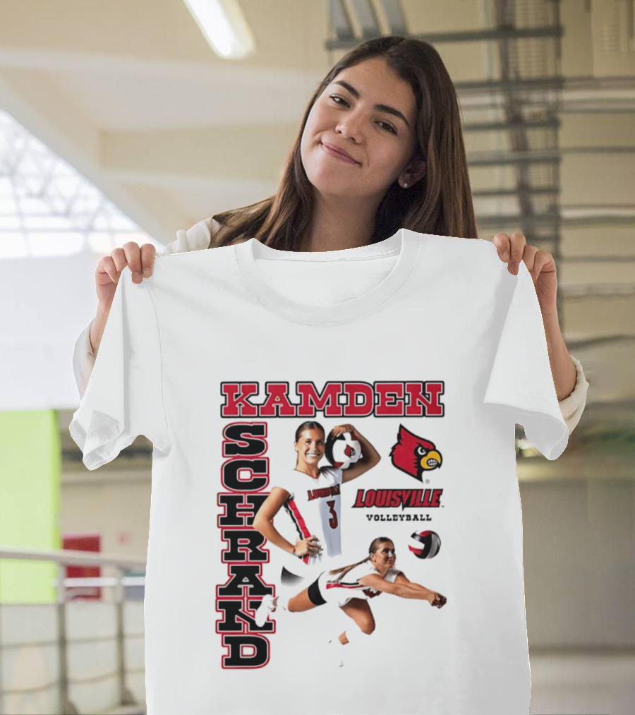 Kamden Schrand Louisville Cardinals Volleyball NCAA Sports Team Player Action T-Shirt