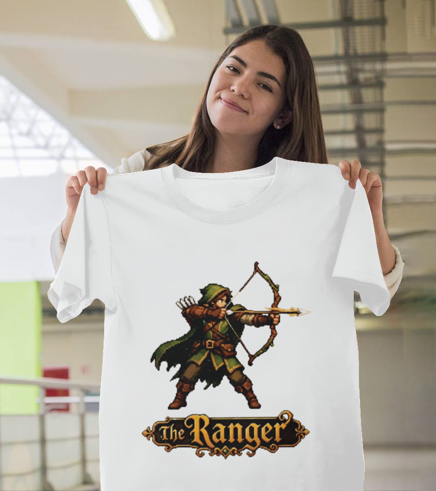 The Ranger Pixel Fantasy Archer RPG Adventure Gaming T-Shirt