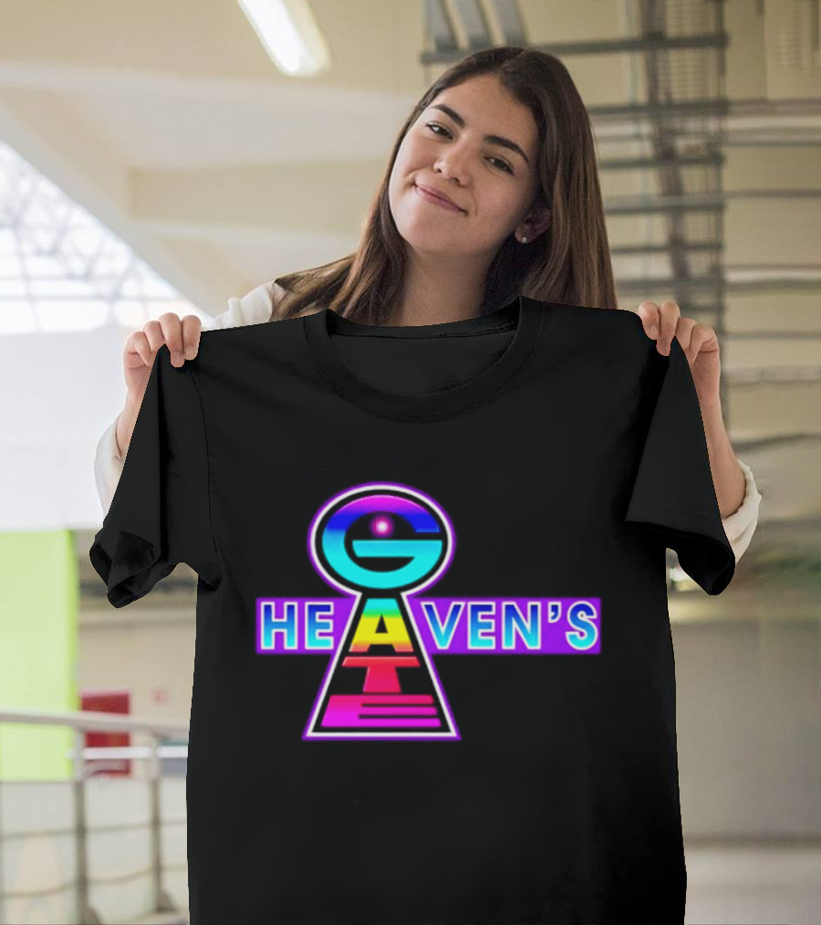 Heaven's Gate UFO 1997 New Religious Movement Keyhole T-Shirt