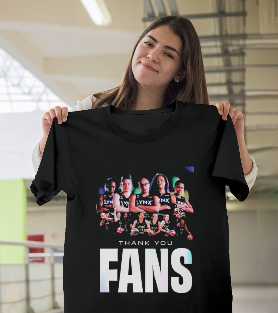 Minnesota Lynx WNBA Team Roster Thank You Fans T-Shirt