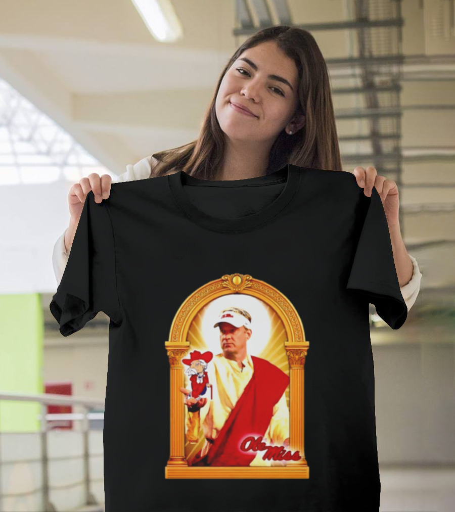 Lane Kiffin Ole Miss Colonel Reb Archway T-Shirt