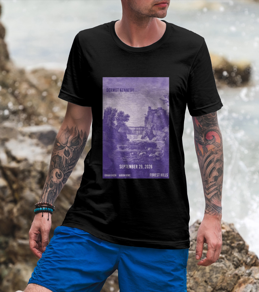 Dermot Kennedy Forest Hills September 29 2026 Jonah Kagen Aaron Rowe T-Shirt