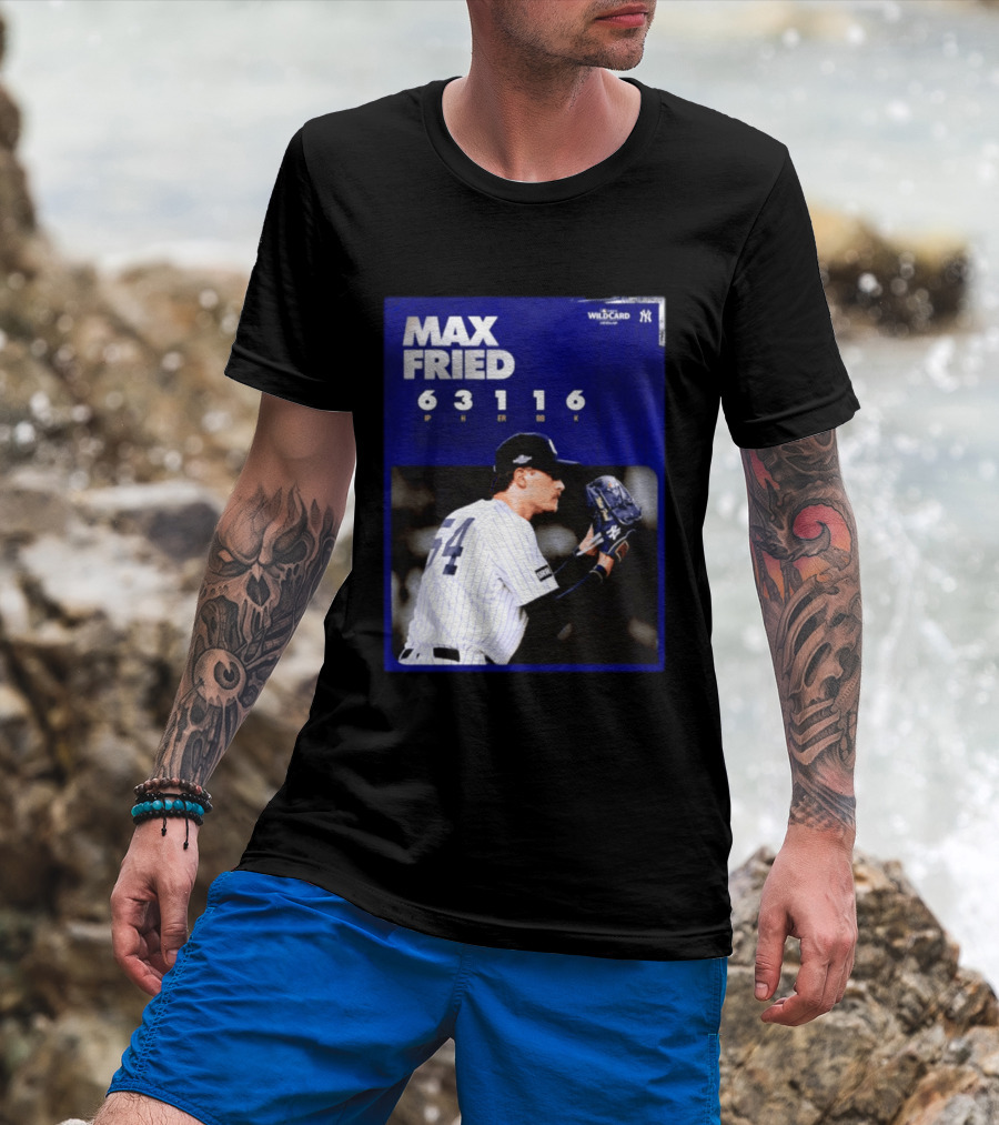 Max Fried 2026 Wild Card New York Yankees Pitching Stats T-Shirt