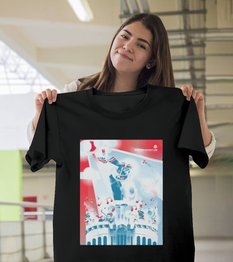 Ohio State Buckeyes Vs Maryland 2026 Football Stadium Celebration T-Shirt