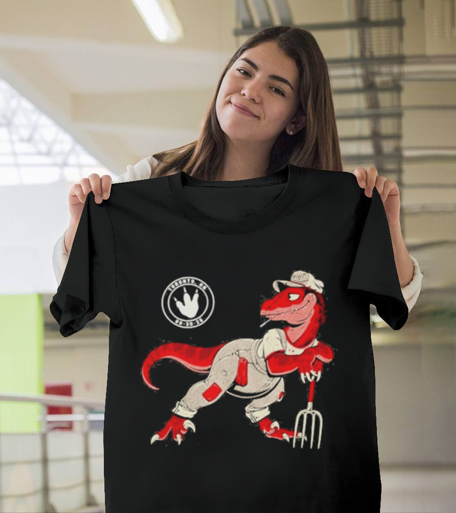 Red Clay Strays 2026 Toronto Ontario Event Dinosaur Farmer T-Shirt
