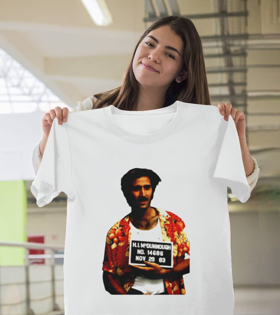 Nicolas Cage HI McDunnough Shot No. 14686 Raising Arizona November 29 83 T-Shirt