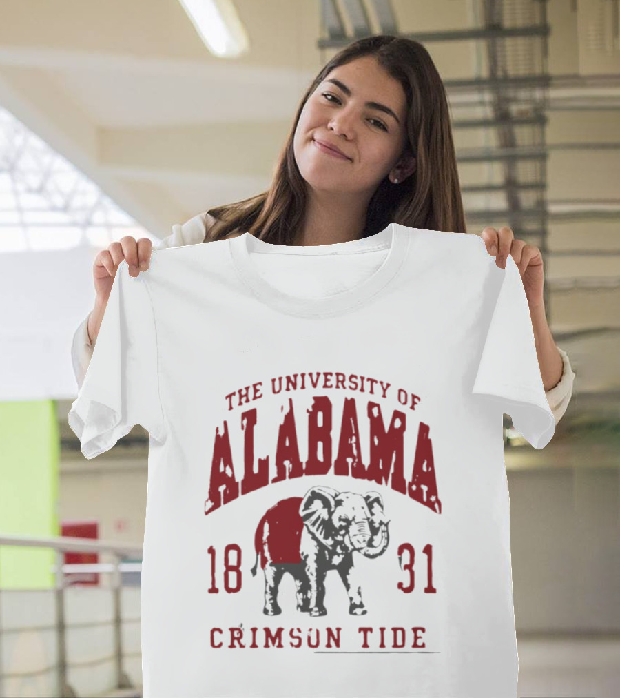 The University Of Alabama 1831 Crimson Tide Elephant T-Shirt