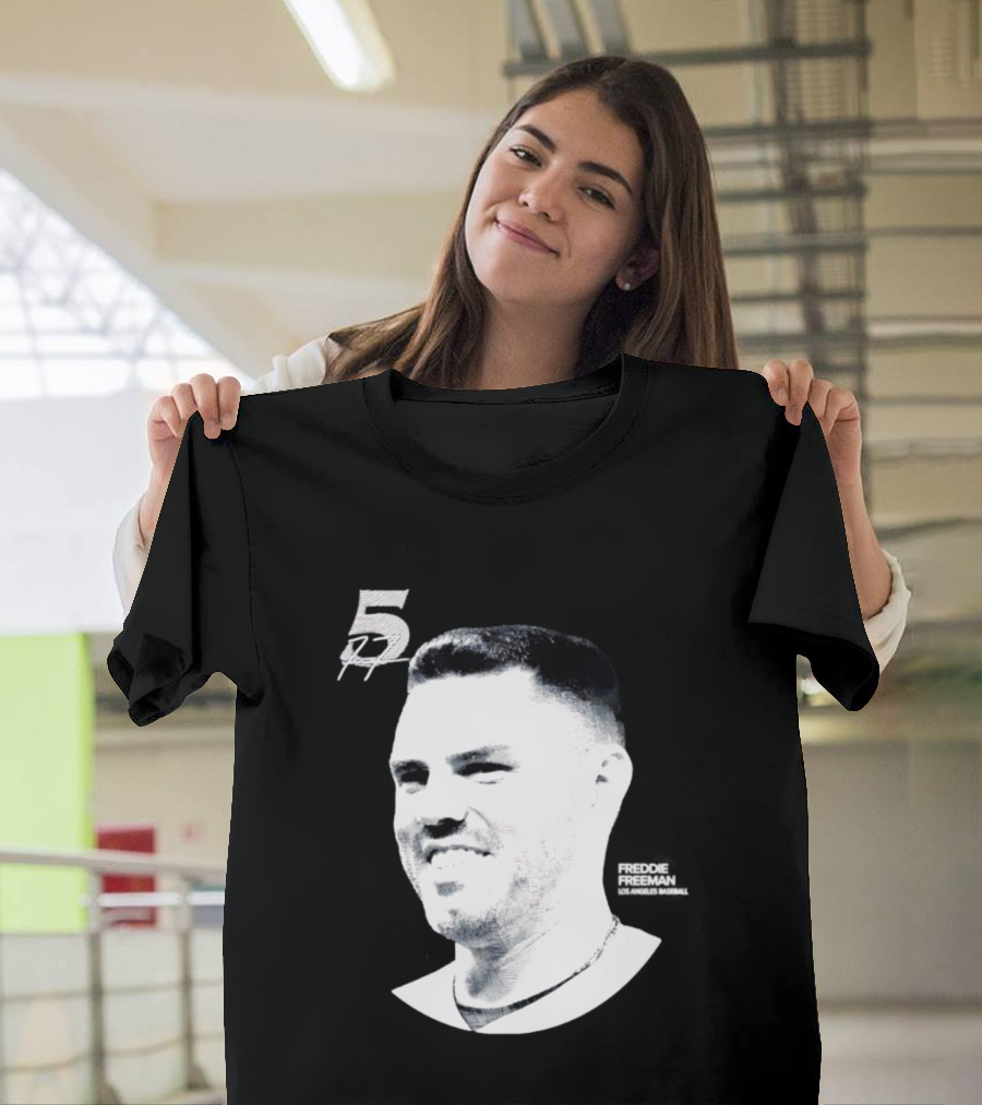 Freddie Freeman Number 5 Los Angeles Dodgers MLB 2026 Lineage Series T-Shirt