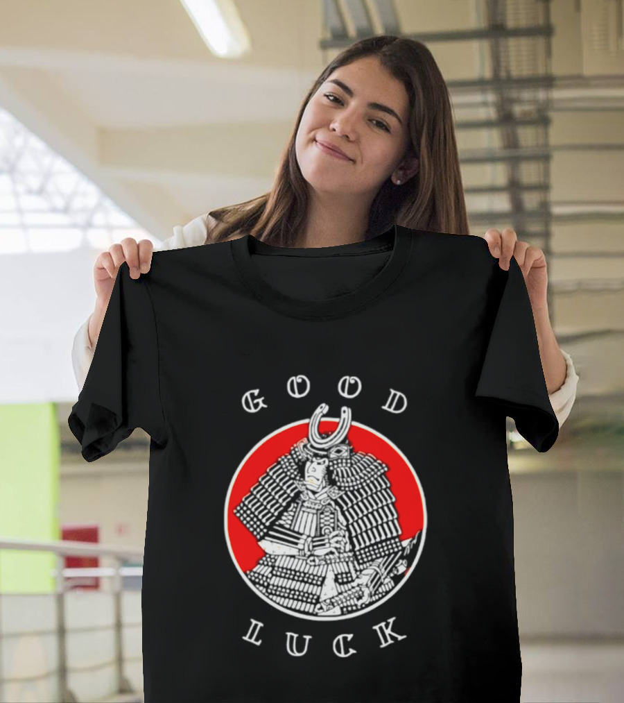 Good Luck Samurai Warrior Red T-Shirt