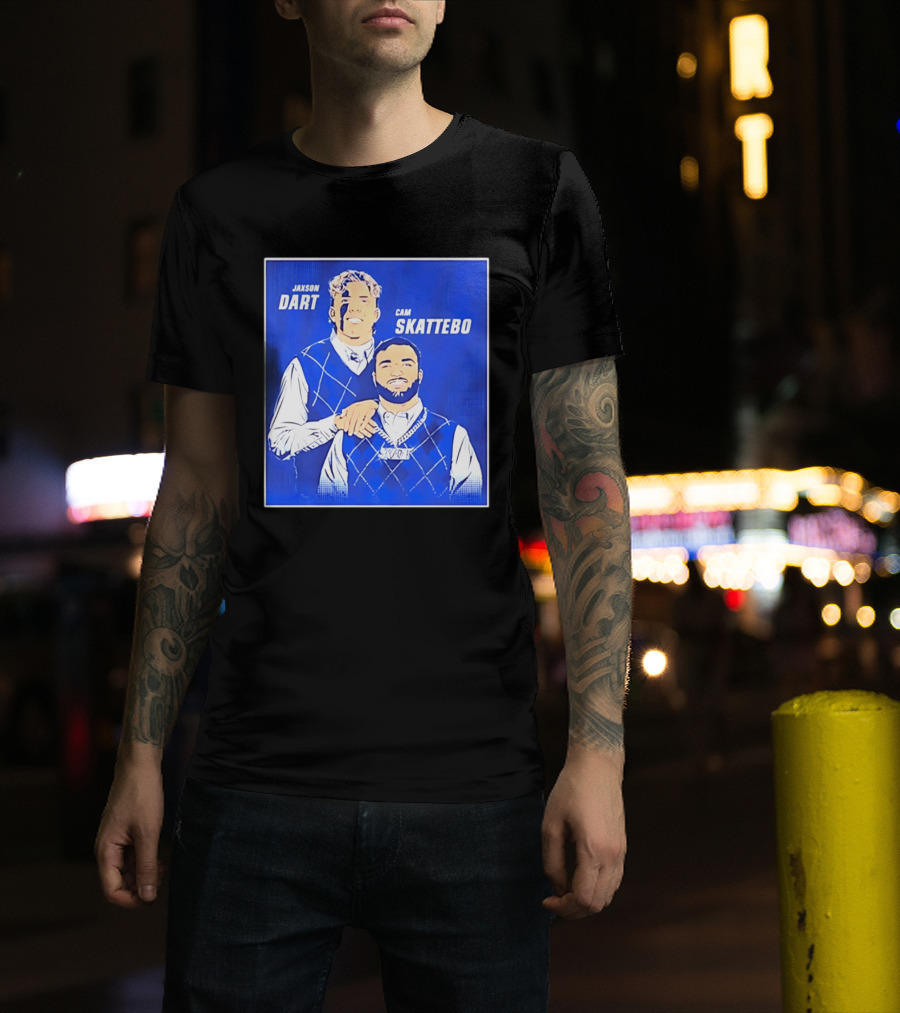 Jaxson Dart Cam Skattebo Step Brothers New York Giants Comedy T-Shirt