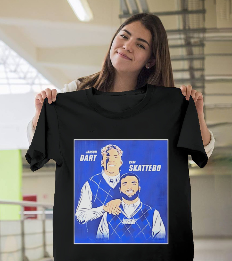 Jaxson Dart Cam Skattebo Step Brothers New York Giants Comedy T-Shirt