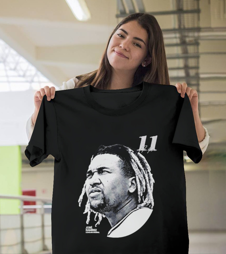 Jose Ramirez Cleveland Guardians 2026 Lineage Series 11 T-Shirt