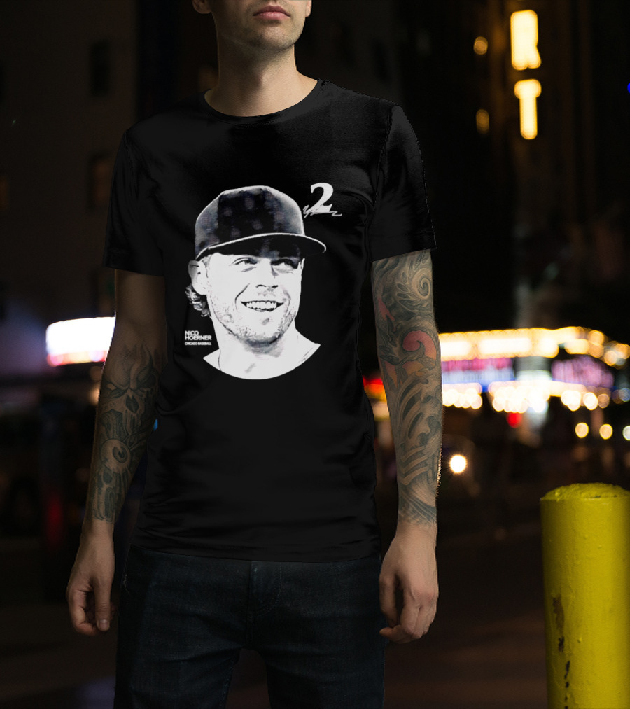 Chicago Cubs Nico Hoerner 2 MLB 2026 Lineage Series T-Shirt