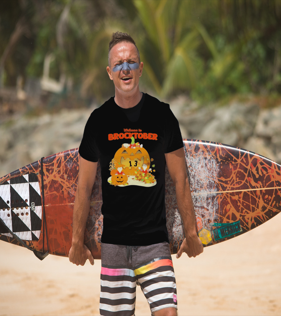 Welcome To Brocktober Brock Purdy 13 Halloween Pumpkin Fun T-Shirt