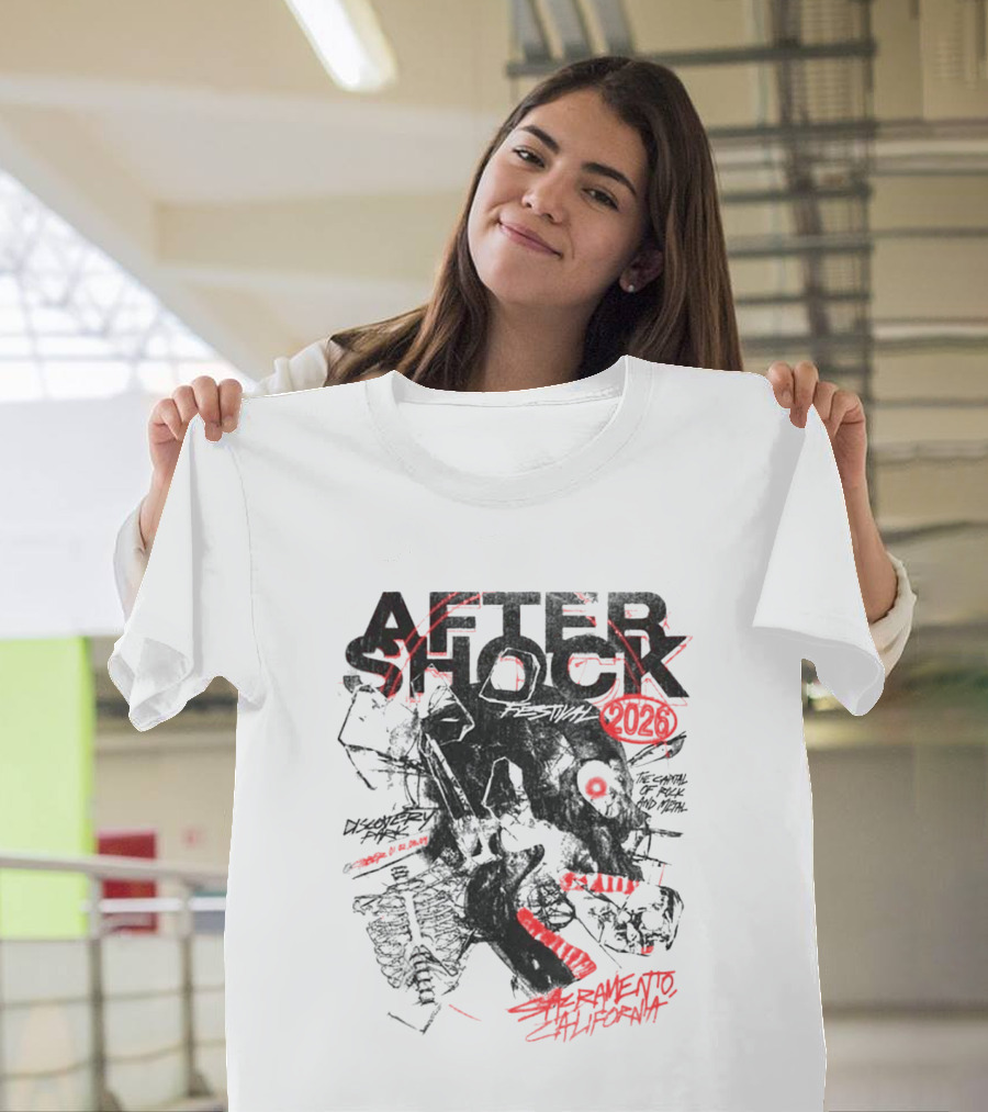 Aftershock Festival 2026 Sacramento California October 1 4 The Sound Of Rock N' Roll Chatter Brain T-Shirt