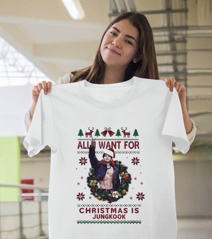 All I Want For Christmas Is Jungkook Holiday T-Shirt