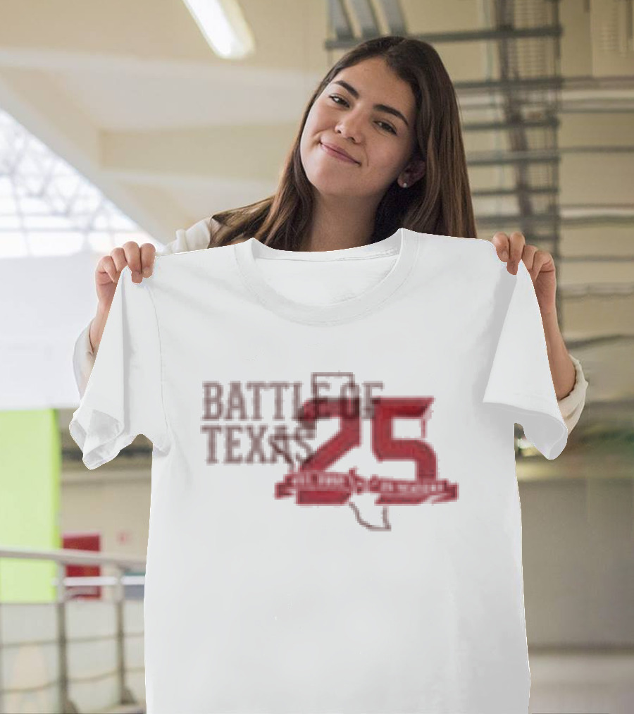 Dallas Cowboys Vs Houston Texans Battle Of Texas 25 Years Strong 2026 T-Shirt