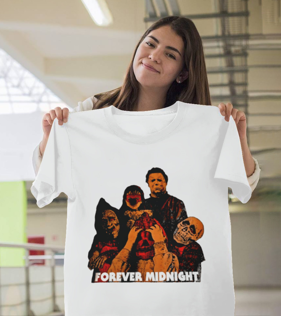 Forever Midnight Horror Icons Halloween Classic Characters T-Shirt
