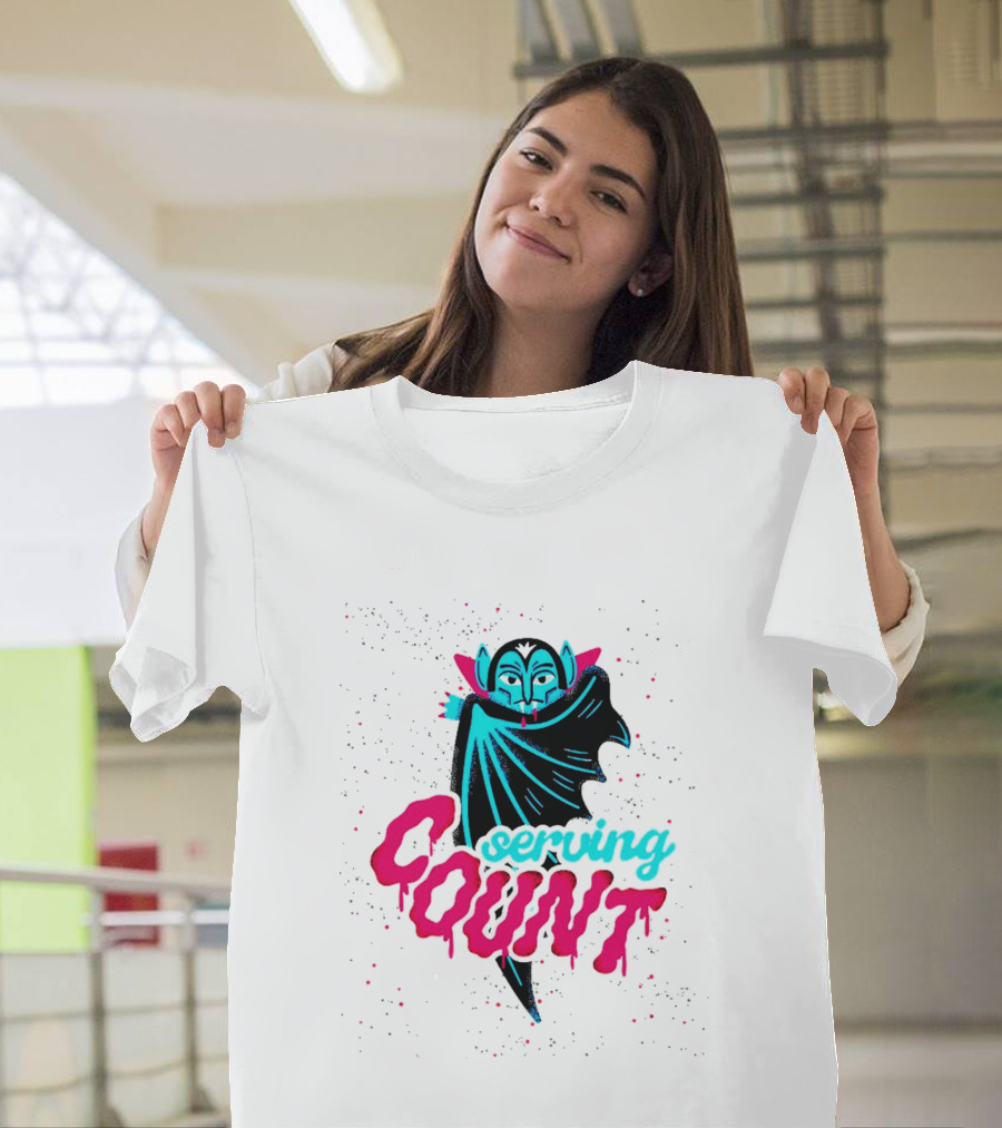 Serving Cunt Dracula Vampire Pastel Gothic Halloween T-Shirt