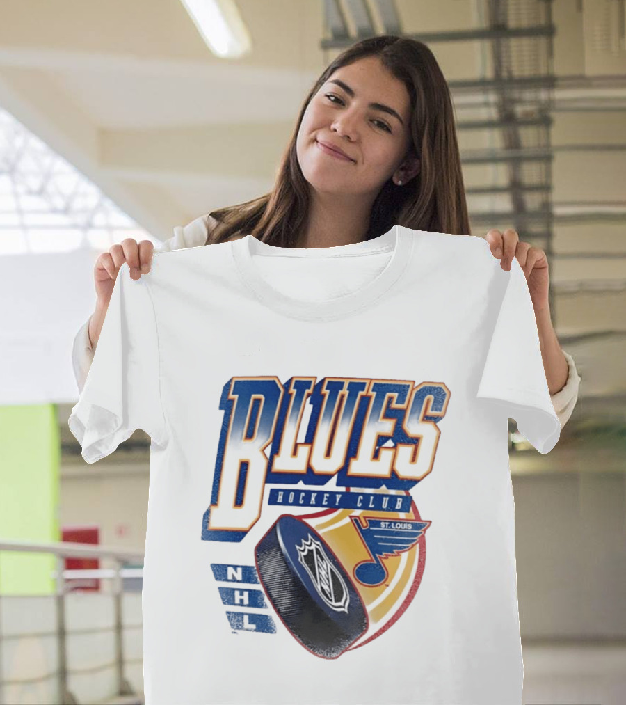 St. Louis Blues NHL Hockey Club Iconic Timeless Blue Note T-Shirt