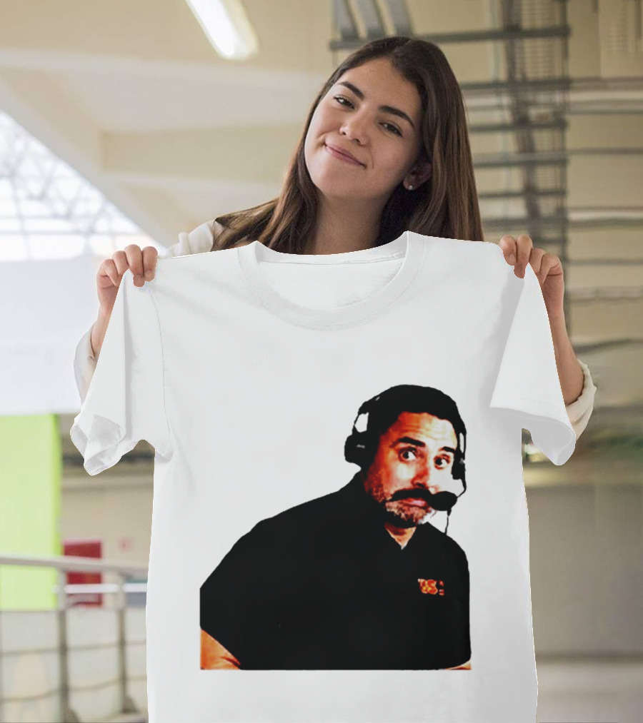 Steve Sarkisian Headset Shocked Longhorns Face Meme T-Shirt