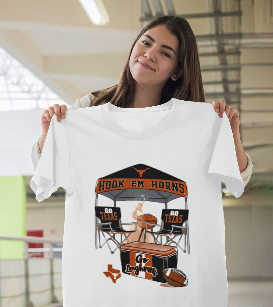 Texas Longhorns Hook 'Em Horns Go Texas 2026 NCAA Tailgater Hometown Football Fan Essentials T-Shirt