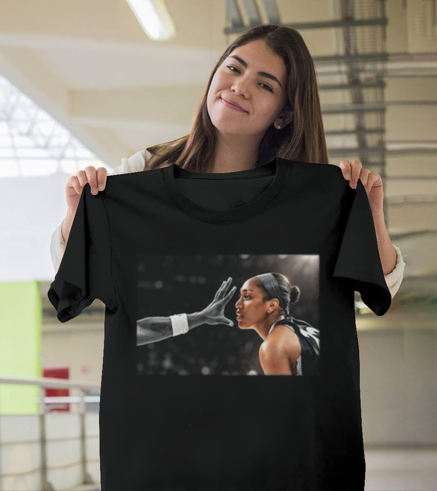 A'ja Wilson Las Vegas Aces Basketball Intensity Hand In The Face T-Shirt