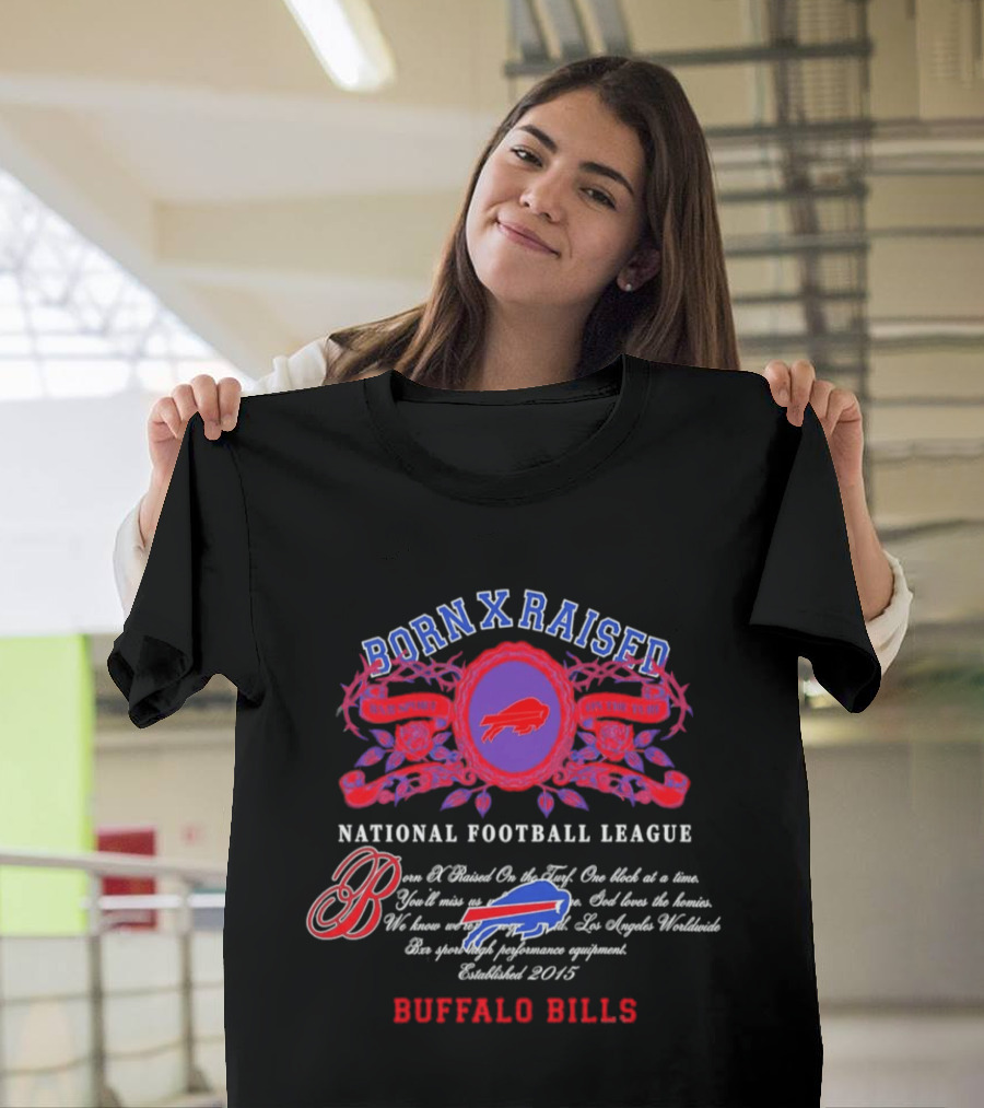 Buffalo Bills Born X Raised National Football League 2026 T-Shirt