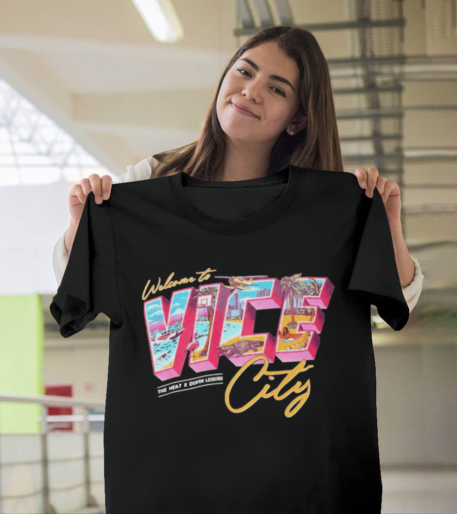 Welcome To Vice City The Heat & Duvin Leisure Miami GTA 6 T-Shirt