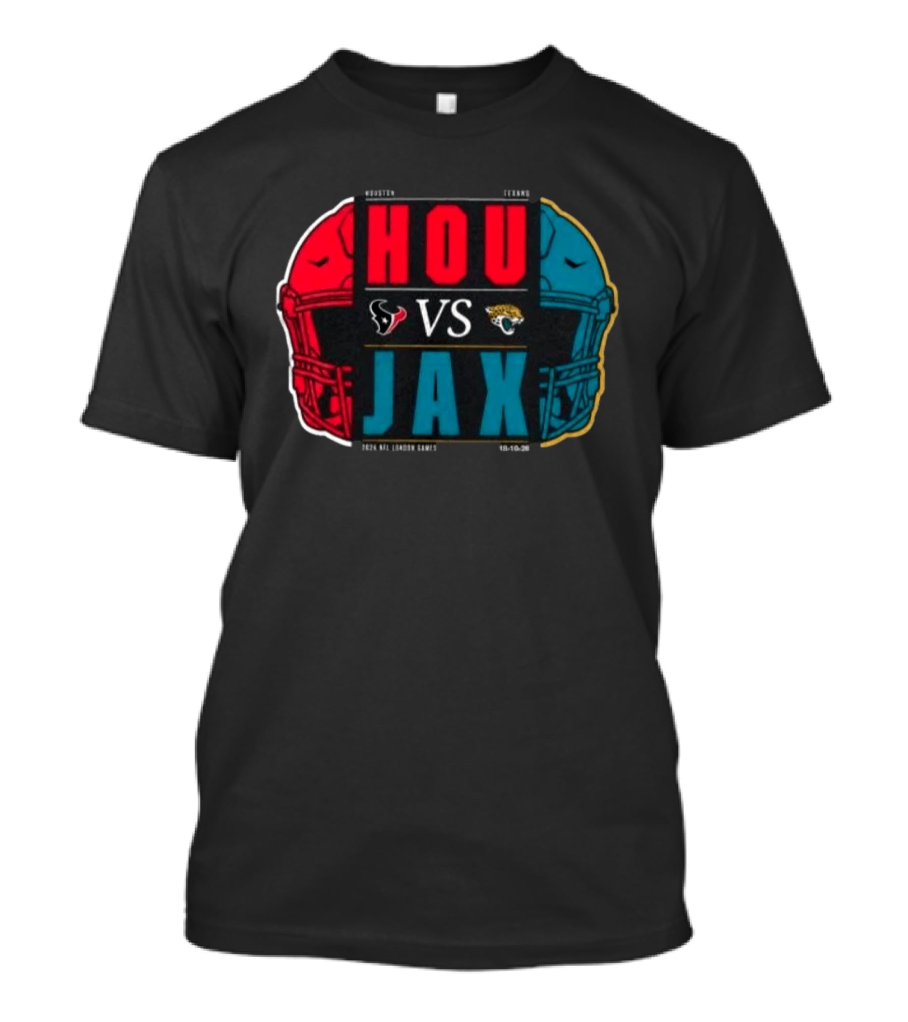 Houston Texans Vs Jacksonville Jaguars 2026 London International City Games Match Up T-Shirt
