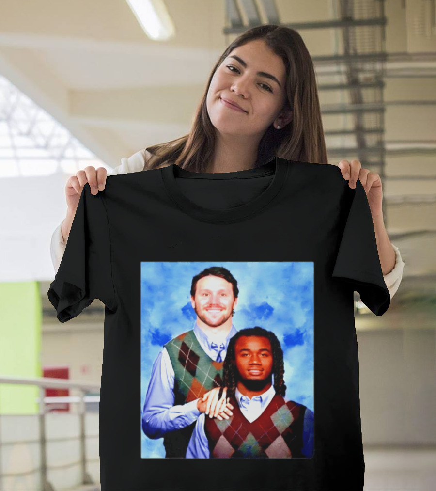 Josh Allen James Cook Buffalo Bills Step Brothers Meme Football Comedy T-Shirt