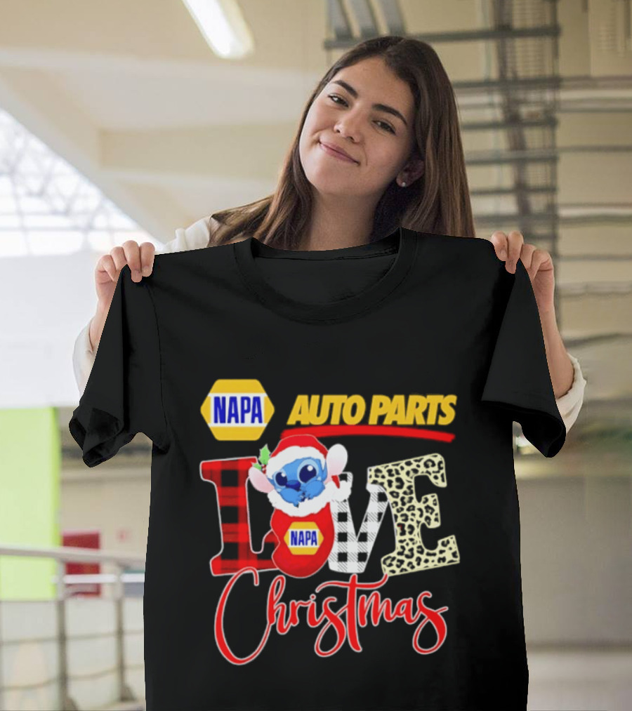 NAPA Auto Parts Stitch Christmas Love Holiday 2026 T-Shirt