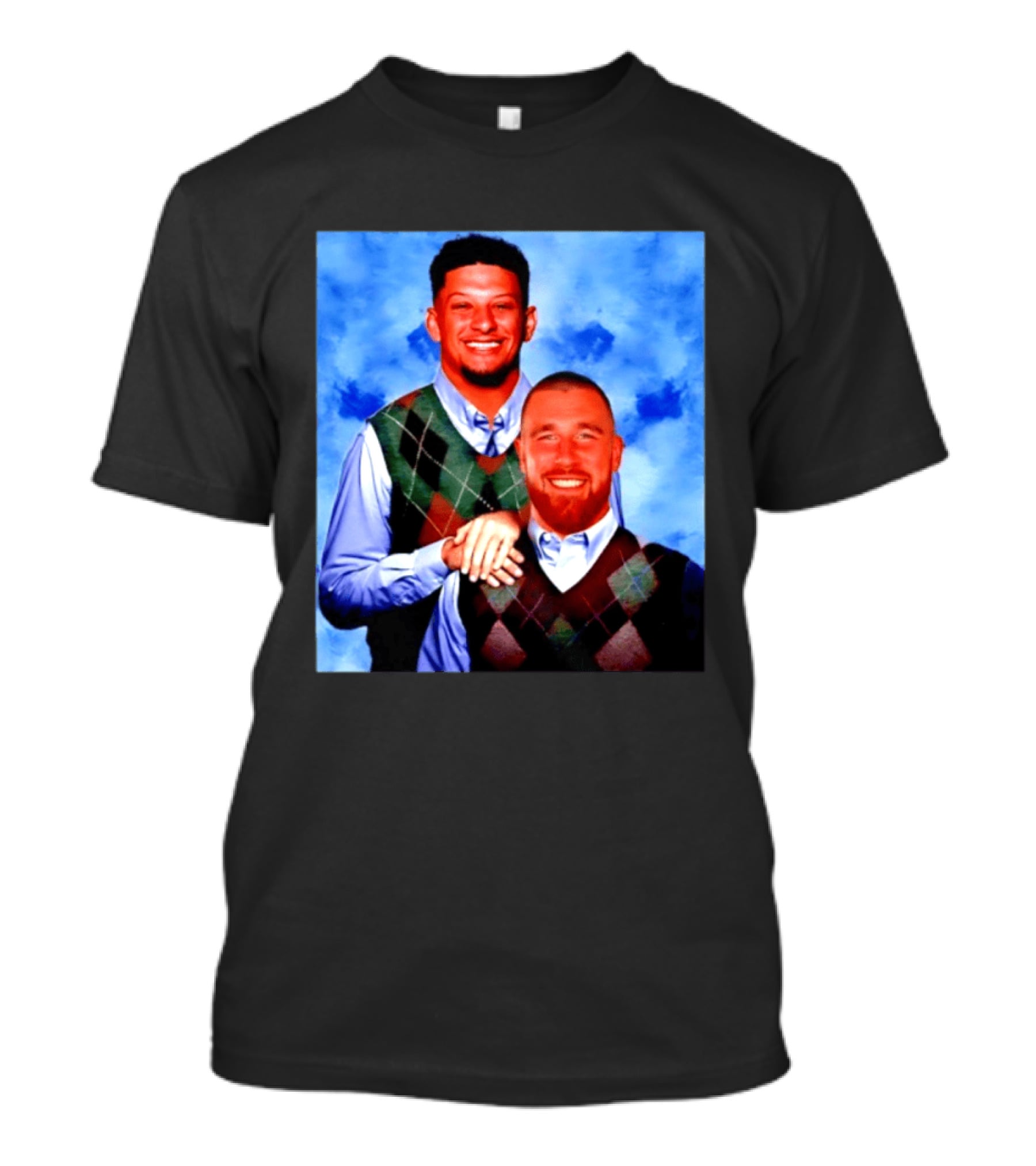 Patrick Mahomes Travis Kelce Step Brothers Meme Football T-Shirt