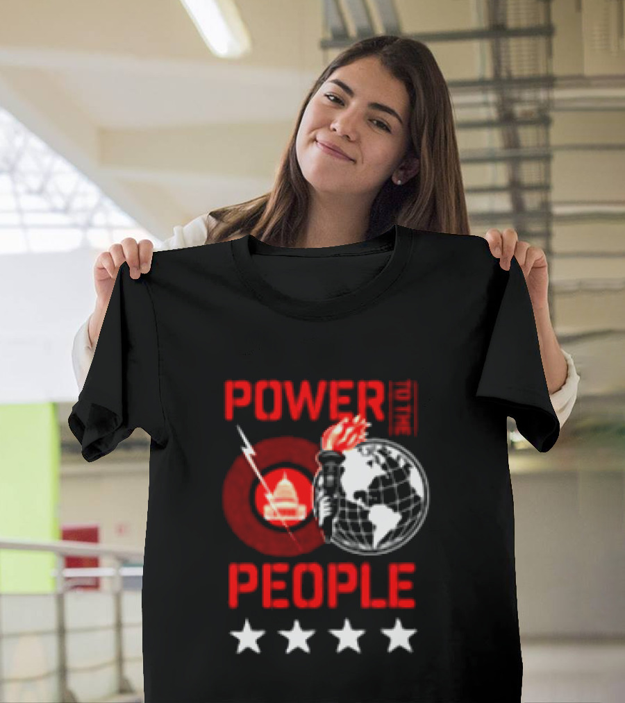 Power To The People 2026 Columbia MD October 3 Merriweather Post Pavilion Capitol Globe Torch T-Shirt
