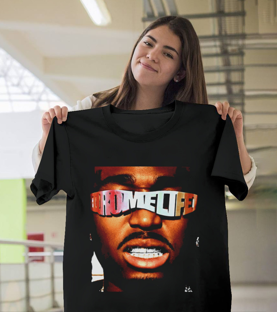 Qromelife Album Cover Featuring Quavo Face T-Shirt