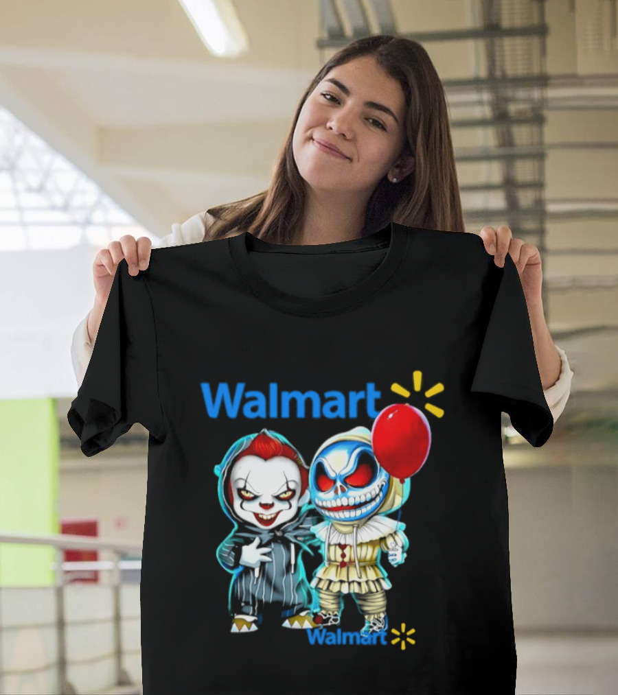 Walmart Pennywise Skellington 2026 Halloween Balloon Collaboration T-Shirt