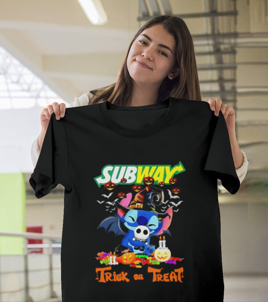 Subway Stitch Trick Or Treat Halloween 2026 T-Shirt