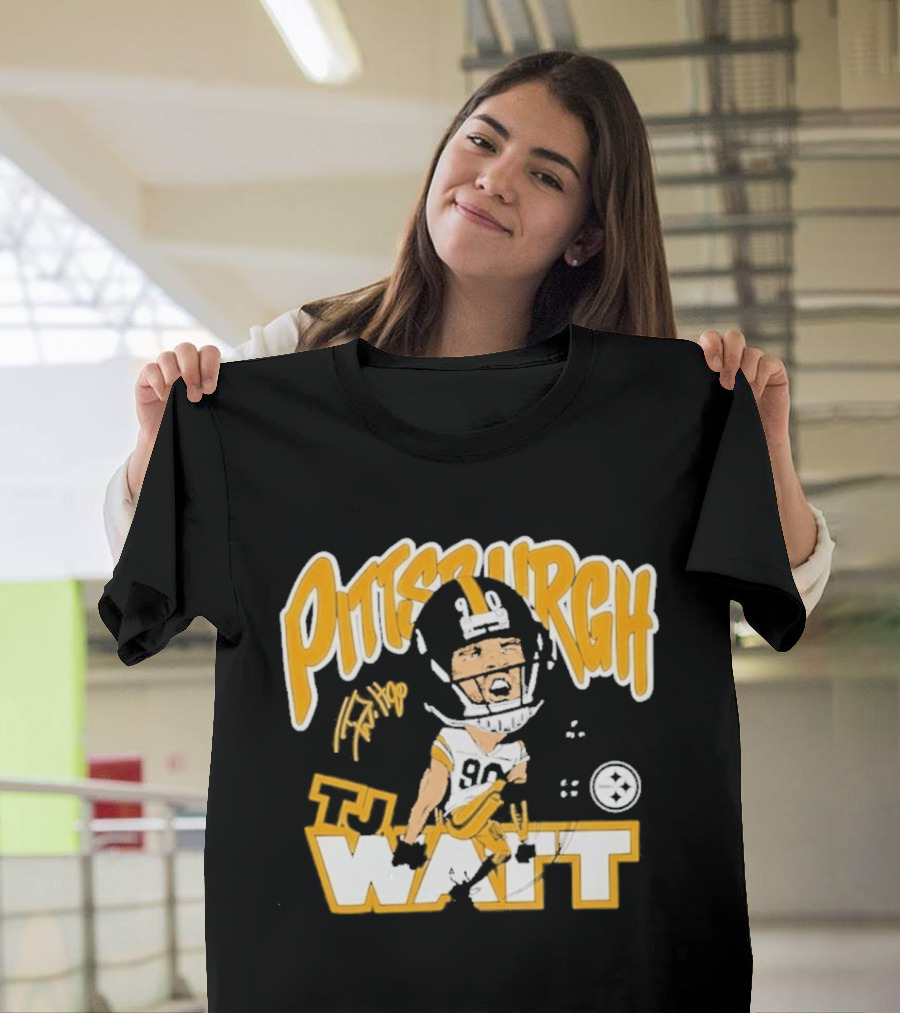 Pittsburgh TJ Watt 90 Cartoon Scream Steelers T-Shirt