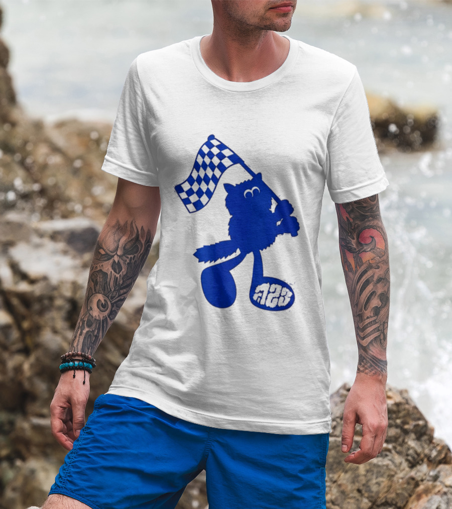 Alex Albon Quadrant Singapore Race Week Mascot 23 Checkered Flag T-Shirt