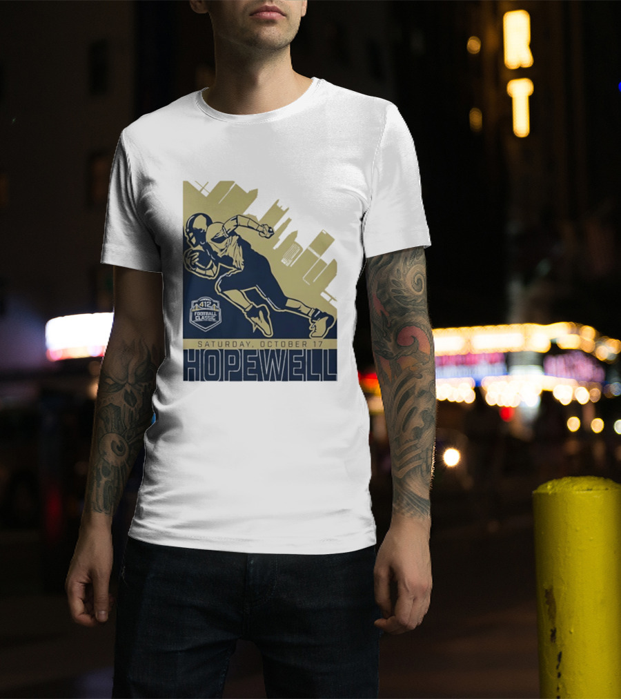 Hopewell Football Classic Saturday October 17 City Skyline T-Shirt