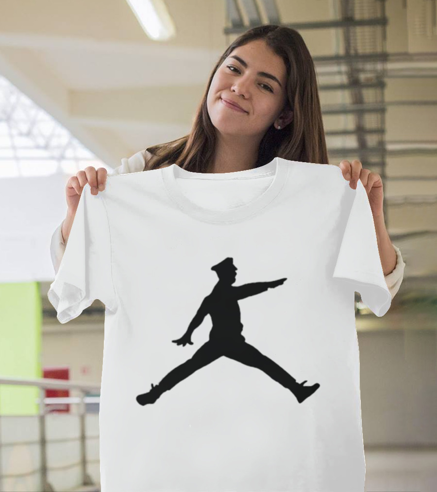 Police Officer Jumpman Figure T-Shirt