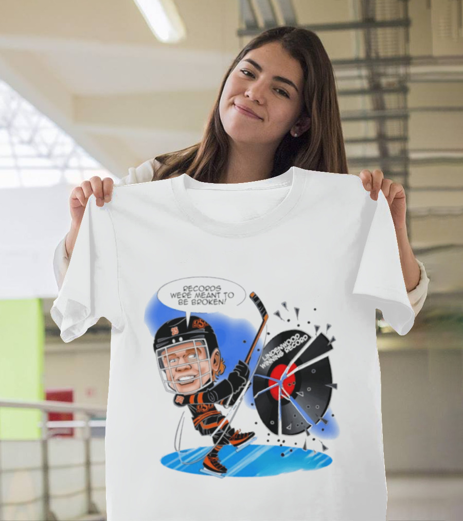 Records Were Meant To Be Broken Lindenwood Hockey Winning Record T-Shirt