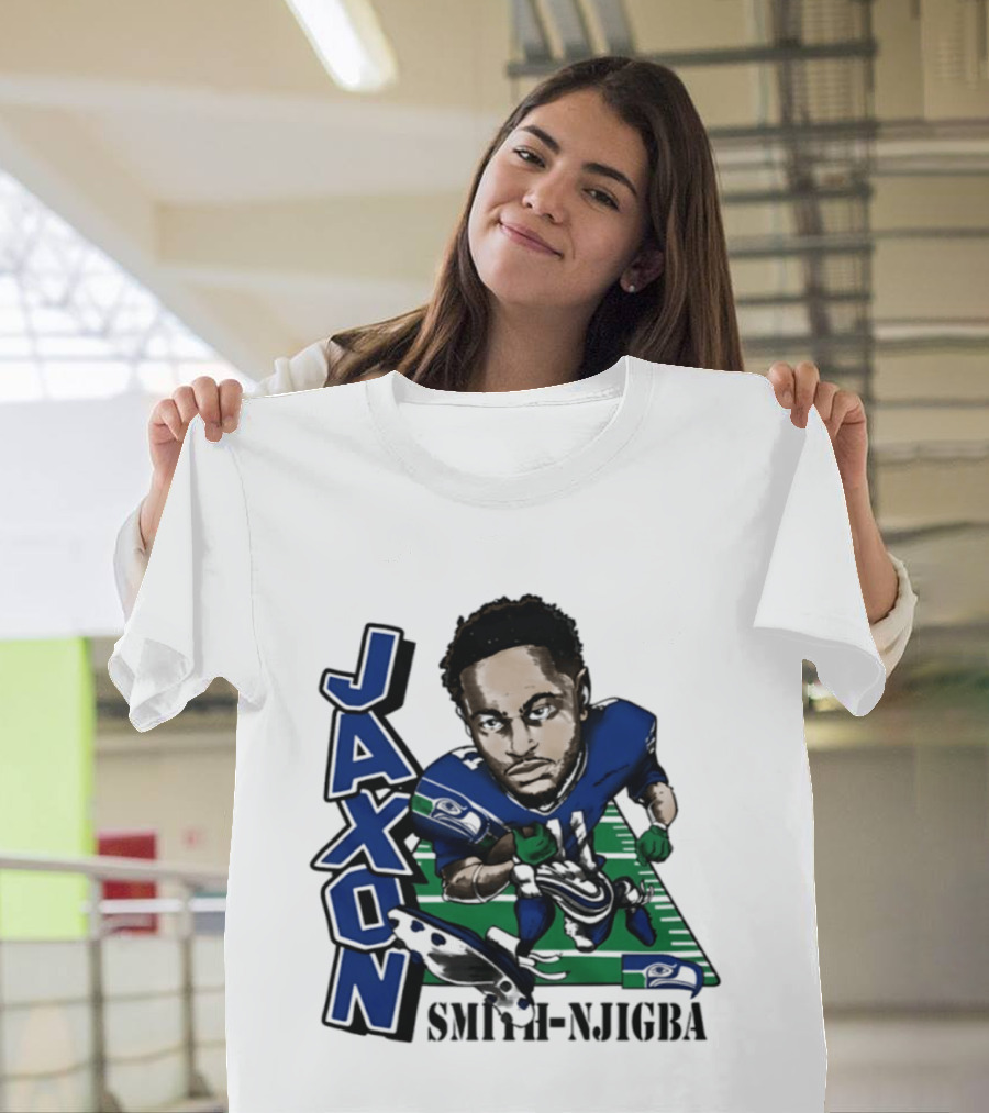 Seattle Seahawks Jaxon Smith Njigba Football Caricature T-Shirt
