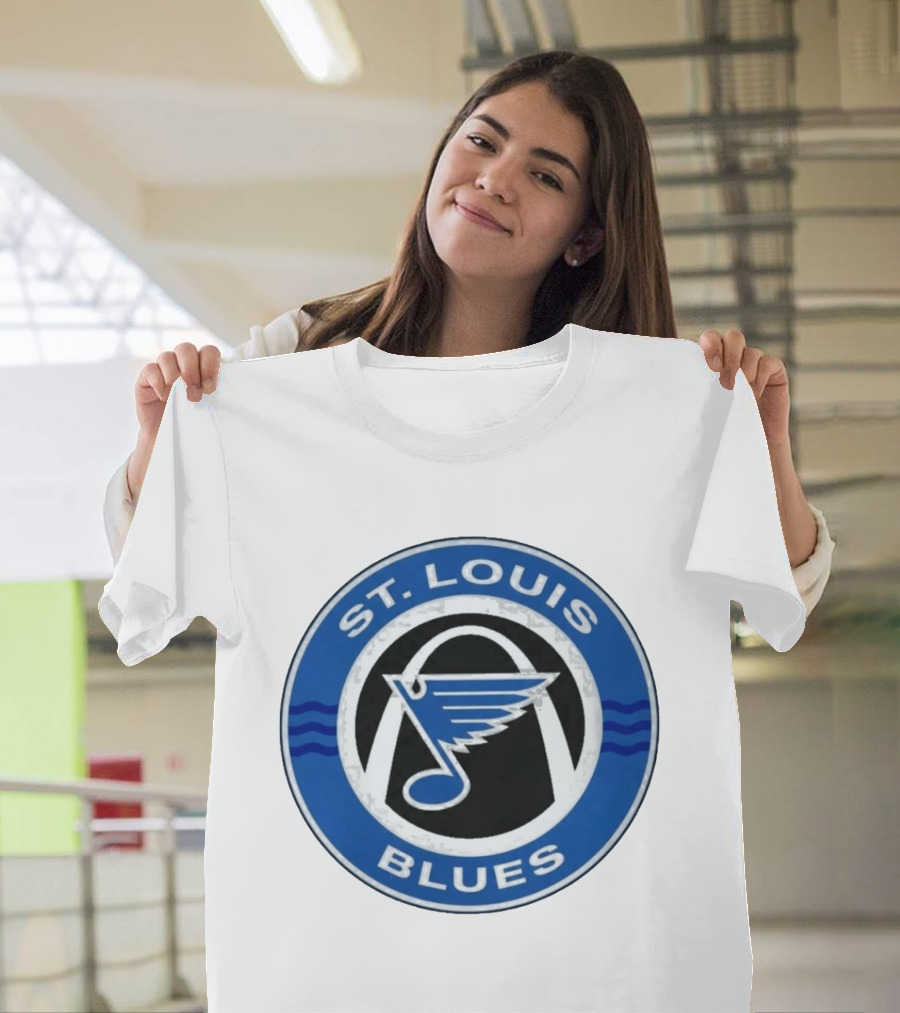 St. Louis Blues NHL Hockey Arch And Note T-Shirt