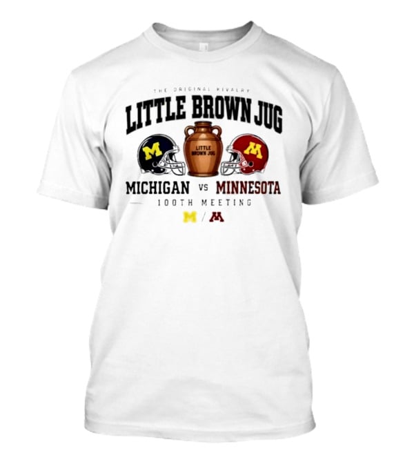 The Original Rivalry Little Brown Jug Michigan Vs Minnesota 100th Meeting 2026 T-Shirt