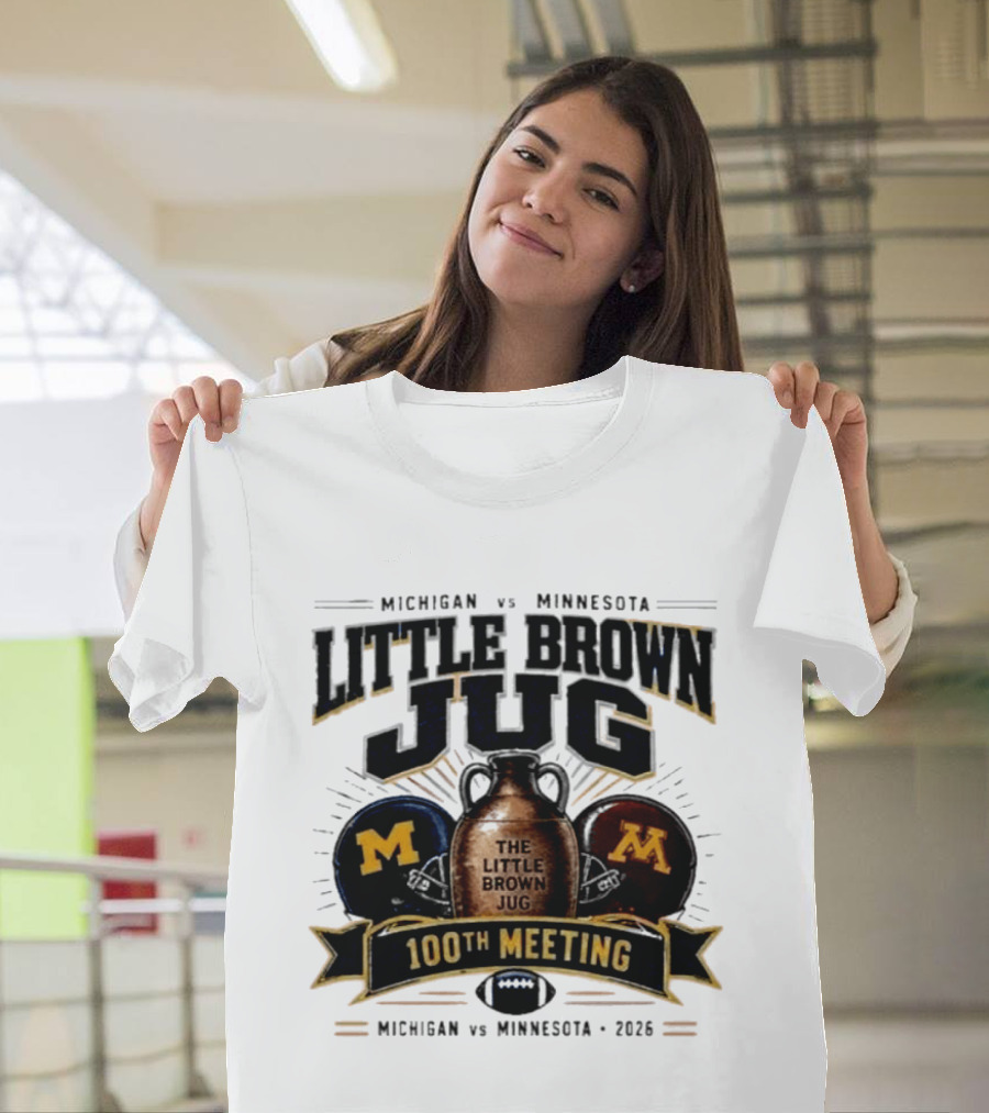Michigan Vs Minnesota Little Brown Jug 100th Meeting 2023 T-Shirt